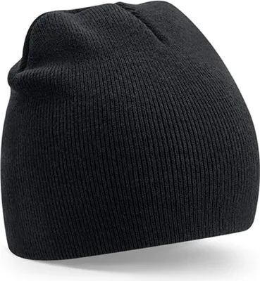 Produktbild von Beechfield B44R | Recycled Original Pull-On Beanie - 100% recycelter Polyester - Farbe: Black - Größe: One Size