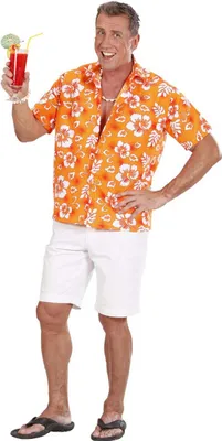 Produktbild von Hawaiihemd Orange, M/L M/L 8003558706808