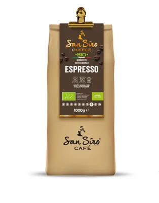 Produktbild von SanSiro® BIO Kaffeebohnen 1000g | ESPRESSO | Traditionelle Trommelröstung | 100% Arabica Bohnen | Säurearm