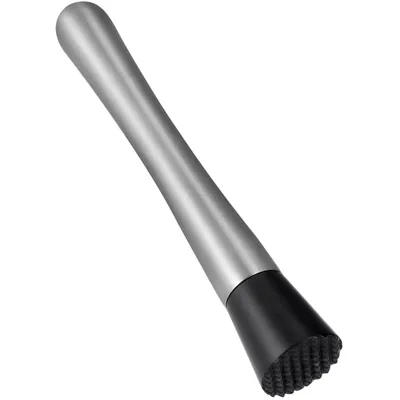 A cocktail muddler on a white background.
