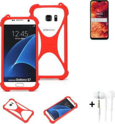 Produktbild von Handy-hülle + Kopfhörer kompatibel mit Ulefone Note 8P Schutz-hülle Bumper Silikon Schutz Hülle Cover Case Silikoncase Silikonbumper TPU Softcase