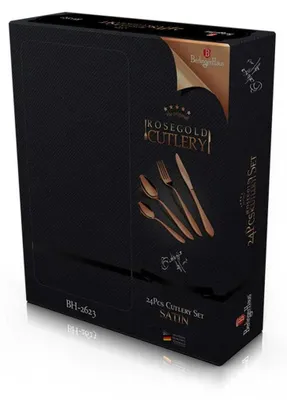Image de Berlinger Haus service de couverts 24 pieces satiné Rose Gold BH2623