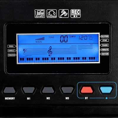 Obrázok produktu pre Digitálna klaviatúra - Elektronická klaviatúra - Digitálne piano - Elektrické piano - Klaviatúra s klávesmi - 61 kláves