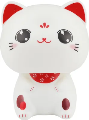 Produktbild von Wackelfigur Solar - Wackelkopf - Katze - weiß
