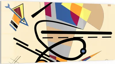 Produktbild von DEQORI Küchenrückwand Glas 100x50 cm 'Dreiecksgebilde' Spritzschutz Bad Rückwand