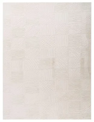 Produktbild von Paco Home Teppich Wohnzimmer Kurzflor Boho Skandi Design Geometrisches Muster Einfarbig 200x280 cm
