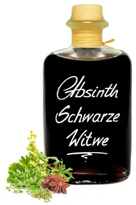 Produktbild von Schwarzer Absinth 0,5L Schwarze Witwe maximaler Thujongehalt 35mg/L 55%Vol.