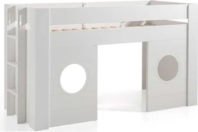 Produktbild von Halbhochbett Freya mit Spielraum - Weiß
