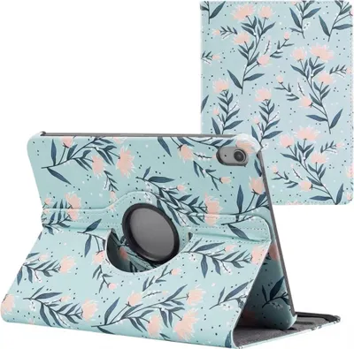 Produktbild von imoshion 360° drehbare Design Klapphülle iPad 11 (2025) 11 Zoll A16 / iPad 10 (2022) 10.9 Zoll - Flowers