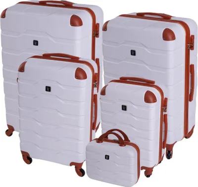 Obrázok produktu pre Cestovný kufor BERTOO Firenze - biely set 5v1