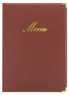Image de Securit MC-CRA4-WR Securit Chemise pour menus CLASSIC, A4, bordeaux