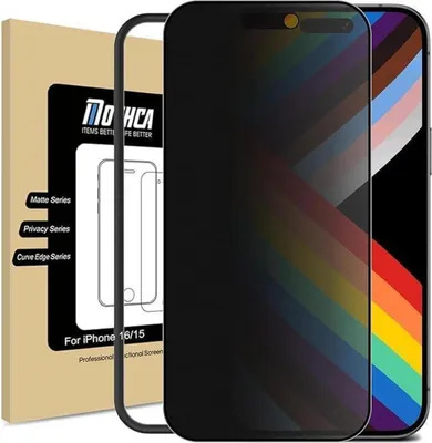 Produktbild von Mothca Matt Privacy Screen Protector für iPhone 15/16 - 6,1 Zoll