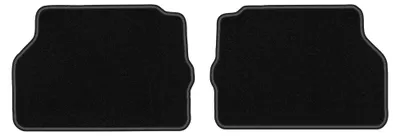 Productafbeelding van Velours achtermatten voor Mercedes C140 / W140 1992-1999 (coupé) – 2-delig, zwart, op maat – Wielganizator LUX