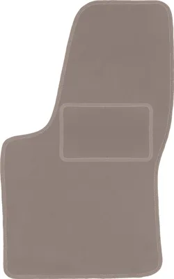 Produktbild von Fahrerfußmatte Velours beige passend für Fiat Seicento (1998-2010, Schrägheck) – mit Befestigungen – passgenau