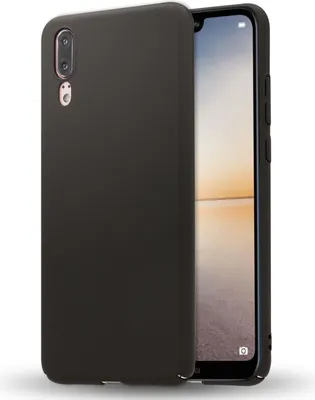 Image de Huawei P20 Housse de téléphone portable par NALIA Housse rigide fine Protection Etui Slim Matt Cover Noir