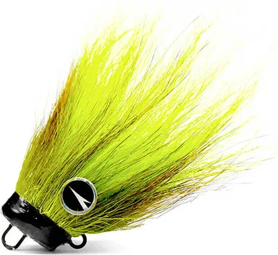 Produktbild von VMC Mustache Rig Jigkopf und Bucktail Chartreuse 40g