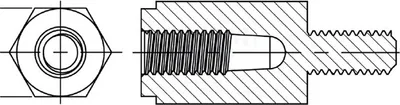 Immagine prodotto di 10x manicotto distanziatore M3 L: 20 mm M3 66 esagonale UL94V-2 8G509V40718 Manicotti distanziatori in