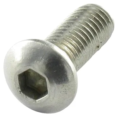 Produktbild von Metallschrauben Flachrundschraube mit Innensechskant M5x12 Gesamtgewinde Schraubenschlüssel 3 Edelstahl A4