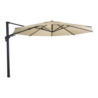 Produktbild von Lesli Living Sonnenschirm Ampelschirm "Virgo Flex" Ecru ø 3,5 m