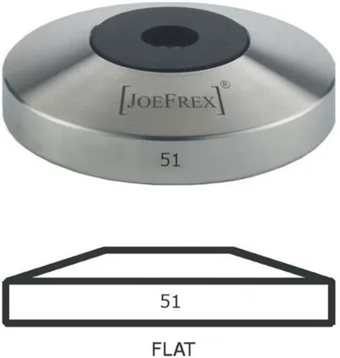 Produktbild von JoeFrex Tamper-Basis Flat 51 mm Edelstahl