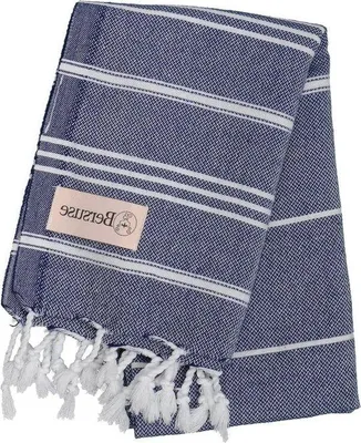 Productafbeelding van Famanu handdoek, 100% katoen - donkerblauw - 60 x 110 cm