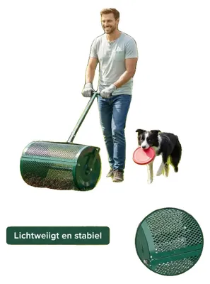 Obrázek produktu pro Kompostér, objem 75 litrů, rozměry 40 x 60 cm, lehká konstrukce, ocelový materiál, odolná konstrukce