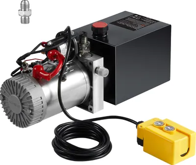 Zdjęcie produktu dla Pompa hydrauliczna SucceBuy 4 kw, jednostronnego działania, 0,91 GPM, maks. ciśnienie 3200 PSI, pompa hydrauliczna DC 12 V do wywrotek, podnośników samochodowych