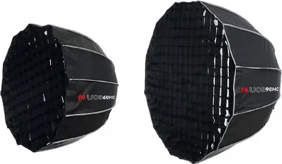 Produktbild von Parabolische Octabox mit Wabe Bowens 60 cm Schwarz Falcon Eyes UOB-60HC