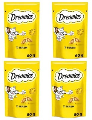 Zdjęcie produktu dla Dreamies z Pysznym Serem 4x60g Przysmaki dla kota