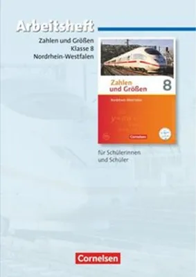 Obrázek produktu pro Zahlen und Größen - Nordrhein-Westfalen Kernlehrpläne - Ausgabe 2013 - 8. Schuljahr