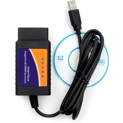 Produktbild von Kompatibler USB OBD2 Scanner Adapter für Ford & Mazda, OBDII Diagnose-Tool V1.5, inkl. MS-CAN/HS-CAN Umschalter