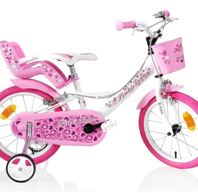 Produktbild von F.lli Schiano Fahrrad für Mädchen Sch Pink Love 16" Weiß 5-7 Jahre