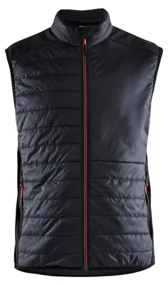 Produktbild von Blakläder Weste warm gefüttert 3863, Farbe:Schwarz/Rot, Größe:XXL