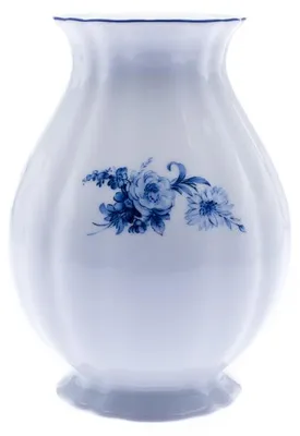 Produktbild von Thun 1794 Rose, Vase, Porzellan, blaue Rosen, 18,5 cm, Thun