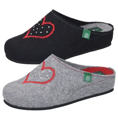 Produktbild von Dr. Brinkmann Damen Pantoffeln Hausschuhe Keilabsatz 330195, Größe:41 EU, Farbe:Schwarz