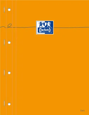 Produktbild von Oxford 100106289, Einfarbig, Orange, A4, Matt, 80 g/m², Universal
