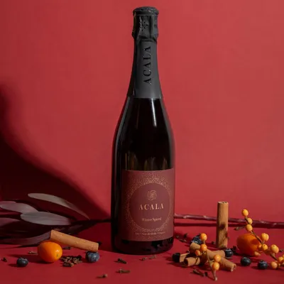 Image de Thé pétillantACALA, saveur épices d'hiver, 750 ml
