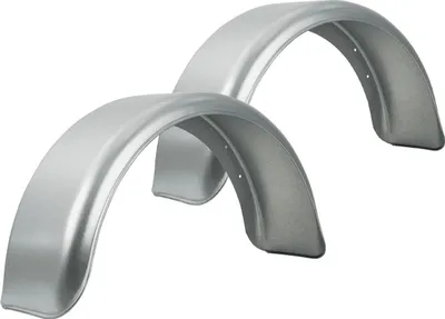 Produktbild von DE HAAN HR 2075 Kotflügel-Set 14-15 Zoll aus verzinktem Stahl 2 Stück für Pkw-Anhänger 750x200 mm als robuster Radkasten