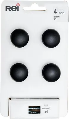 Immagine prodotto di Set di 4 pomelli per mobili rotondi in zama verniciata H.24 x L.25 x P.25 mm