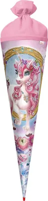 Produktbild von Roth Schultüte 70cm rund Einhorn Beauty Glitter