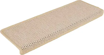 Zdjęcie produktu dla vidaXL Maty na schody samoprzylepne sizalowe 15 sztuk 65x21x4cm kremowe