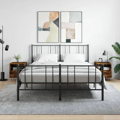 Obrázek produktu pro vidaXL Noční stolky 2 ks. Kouřový dub 40x35x47,5 cm výrobek z odvozeného dřeva