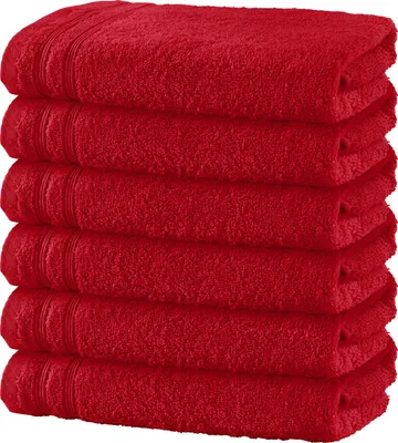 Produktbild von Erwin Müller Handtuch Heidelberg" 6er-Pack rot 50x80 cm"