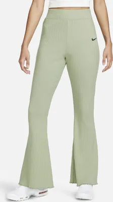 Produktbild von NIKE W NSW RIB JRSY PANT Oil Green/Schwarz S