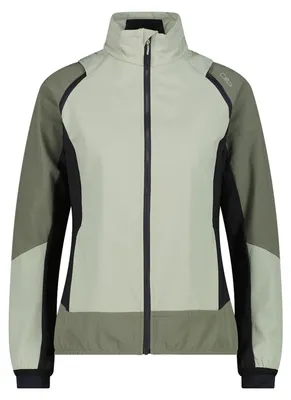 Produktbild von CMP Damen Hybrid Stretch Jacke mit abnehmbaren Ärmeln grün 40