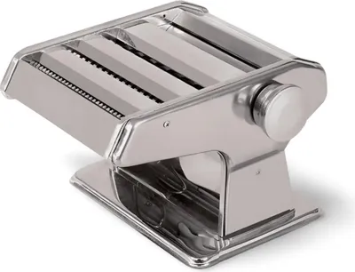 Produktbild von 4-in-1 Nudelmaschine aus Edelstahl – Pasta Maker für Spaghetti, Tagliatelle & Lasagne