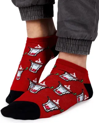 Image de YOCLUB Socquettes Spoksy Homme Rouge Paprika Coton