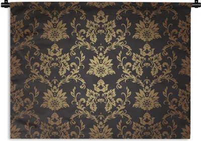 Produktbild von MuchoWow® Wandteppich Wandbehang Blumen - Licht - Vintage 60x45 cm Tapisserie Dekoration Wandtuch - Das Schlafzimmer