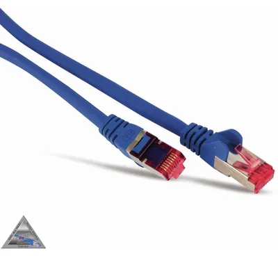 Produktbild von Patchkabel cat6A S/FTP PIMF Halogenfrei blau 0,5m