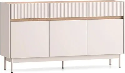 Zdjęcie produktu dla Komoda DUMI 05 3D3S 154 kaszmirowa/dąb cremona